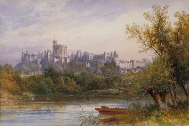 Vue du château de Windsor depuis la Tamise
