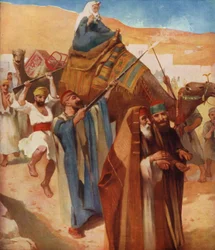 Une procession de mariée de village