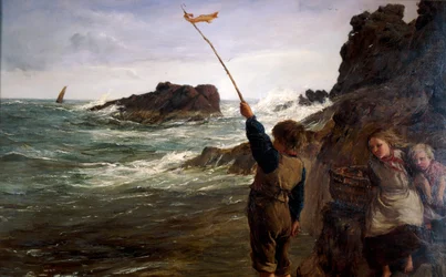 Pris par la marée, 1869