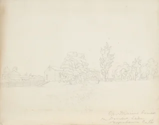 Maison de M. Mains sur le lac Derwent, comté de Susquehanna, Pennsylvanie, 1843