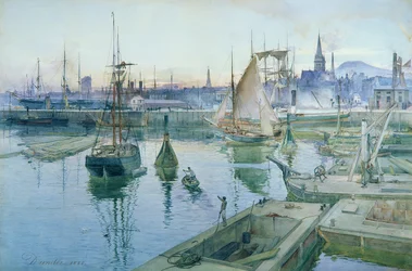 Dundee depuis le port, 1888