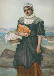 Une pêcheuse française, c1890, 1906