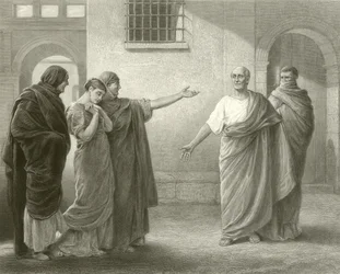 Volumnia réprimandant Brutus et Sicinius