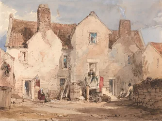 Maisons de pêcheurs à Sculcoats près de Hull, Yorkshire