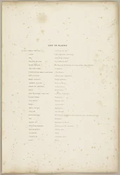 Liste des planches, de Le Parc et la Forêt