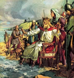Le roi Canute défie les vagues