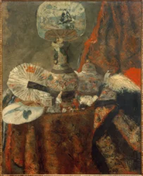 Chinoiseries, éventails et tissus