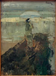 La dame sur la jetée