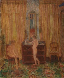 Enfants à la toilette du matin