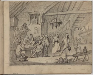 Scène de taverne