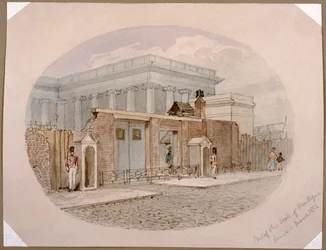 Mur de la maison Montague, British Museum, Londres, 1852