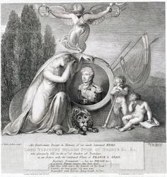Dessin iconique en mémoire de notre défunt héros Lord Vicomte Horatio Nelson (1758-1805)