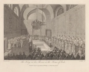 Roi sur Son Trône à la Chambre des Lords