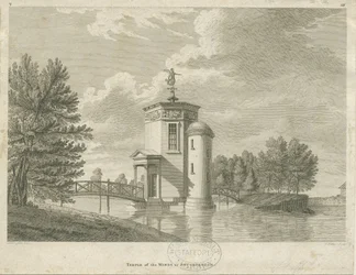 Shugborough - Temple des Vents : gravure, fin 18e siècle