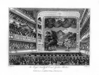 La famille royale au théâtre de Covent Garden, Londres, 1804
