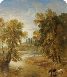 Tredegar Park depuis le pont Ebbw, 1883