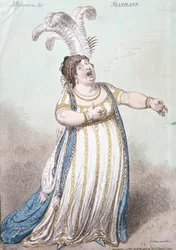Un air de bravoure, Mandane, publié par Hannah Humphrey en 1801