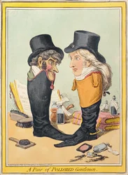 Une paire de gentlemen polis, publié par Hannah Humphrey en 1801