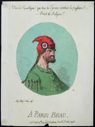 Un beau parisien, publié par Hannah Humphrey en 1794