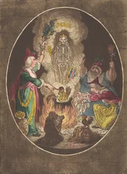 Une Phantasmagorie, Scène-évoquant un squelette armé, 5 janvier 1803