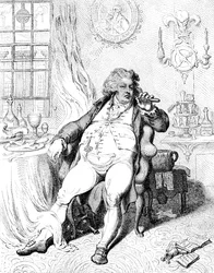 Un voluptueux sous les horreurs de la digestion, 1792