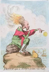 Une sorcière, sur le bord d