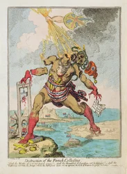 "Destruction du colosse français", publié par Hannah Humphrey