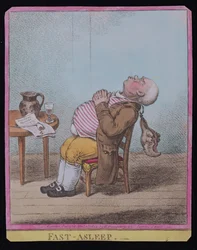 Profond sommeil, publié par Hannah Humphrey en 1806