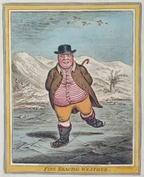 Beau temps vivifiant, publié par Hannah Humphrey en 1808