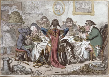 "Germans Eating Sour-Krout", publié par Hannah Humphrey