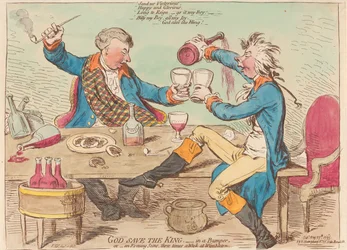 God Save the King. - À un verre bien rempli. Ou - Une scène du soir trois fois par semaine à Wimbledon