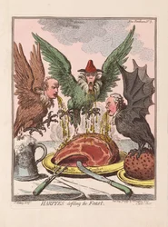 Harpies souillant le festin, 1799