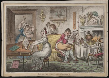 Harmoniques matrimoniales, publié par Hannah Humphrey, 1805