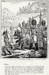 Planche 3, de La Vie de William Cobbett, écrite par lui-même, pub. par H. Humphrey, 1809