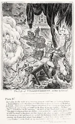 Planche 8, de La Vie de William Cobbett, écrite par lui-même, pub. par H. Humphrey, 1809