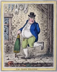 Temps triste et pluvieux, publié par Hannah Humphrey en 1808