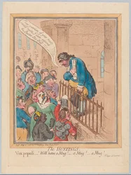 Les tribunes. Vox Populi Nous aurons une chope! Une chope! Une chope!, 1796