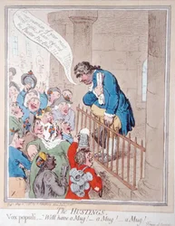 Les Hustings, publié par Hannah Humphrey en 1796