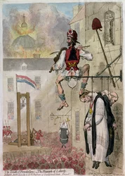 "Le zénith de la gloire française, le pinacle de la liberté. Religion, justice, loyauté et tous les fléaux des esprits non éclairés, adieu", publié par Hannah Humphrey