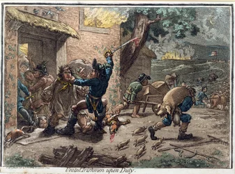 Les Irlandais Unis en Service, publié par Hannah Humphrey en 1798
