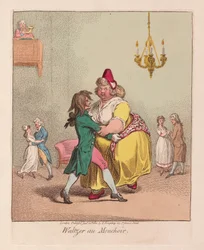 Valseur au mouchoir, pub. 1800