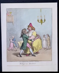 Waltzer au Mouchoir, publié par Hannah Humphrey en 1800