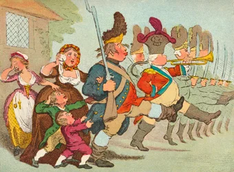 John Bull partant en guerre, 18e siècle, 1902