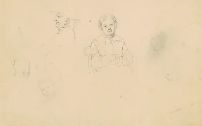 Études de figures, vers 1836-43