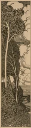 Paysage avec arbres