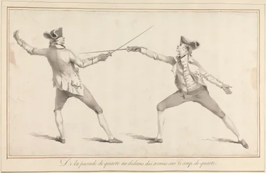 De la Parade de Quarte au Dedans des Armes sur le Coup de Quarte