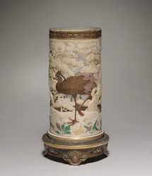 Vase, manufacture de porcelaine de Worcester, 1873