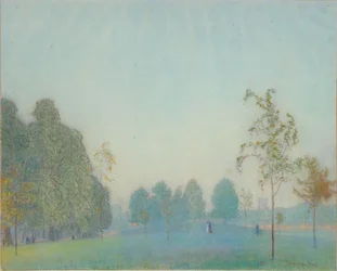 Scène de parc et tour, 1912