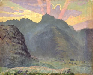 Lever de soleil dans le Lake District, 1915