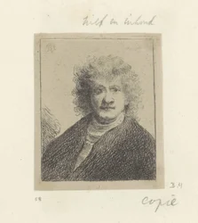 Autoportrait avec large nez